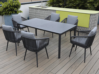 Outdoor/Indoor Dining Armchair with Cushion (Set of 2)