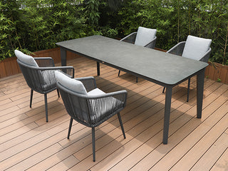 Outdoor/Indoor Dining Armchair with Cushion (Set of 2)