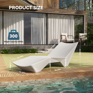Quick Assembly S-shaped Pool Lounger, Ergonomic Design, Comfortable and Breathable, Essential for Outdoor Relaxation