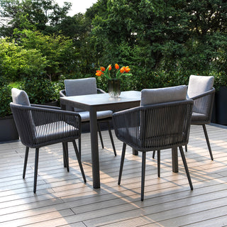 Outdoor/Indoor Dining Armchair with Cushion (Set of 2)