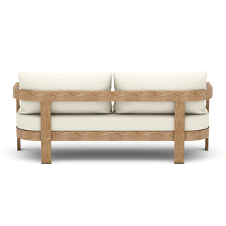 Assembly Free Sofa,,Outdoor Aluminum Sofa 3 Person Outdoor Seating Sofa, Wood Grain Veneer Sofa Set for Patio