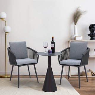 Outdoor/Indoor Dining Armchair with Cushion (Set of 2)