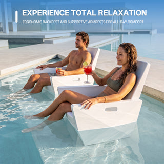 Quick Assembly Outdoor Pool Club Chair, Ergonomic Design, Comfortable and Breathable, Essential for Outdoor Relaxation