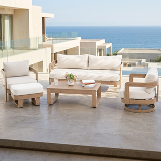 Quick Assembly Swivel Chair, Wood Look Finish: 0% Deforestation, 100% Wood Soul, Outdoor Aluminum Chair, Wood Grain Veneer Chairs for Patio