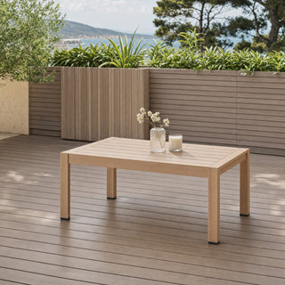 Modern Minimalist Outdoor Sofa Set of 4 with Aluminum Frame & Weather-Resistant Cushions
