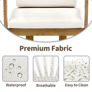 Quick-Assembly Bar Stool ,Wood-Grain Finish Aluminum Bar Stool, Weather-Resistant and Rustproof Ideal for Gardens and Patio (Set of 2)