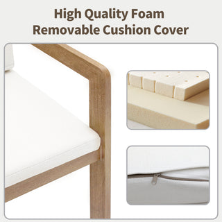 Quick-Assembly Bar Stool ,Wood-Grain Finish Aluminum Bar Stool, Weather-Resistant and Rustproof Ideal for Gardens and Patio (Set of 2)